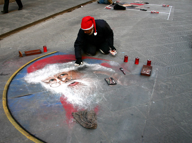 Sidewalk Santa