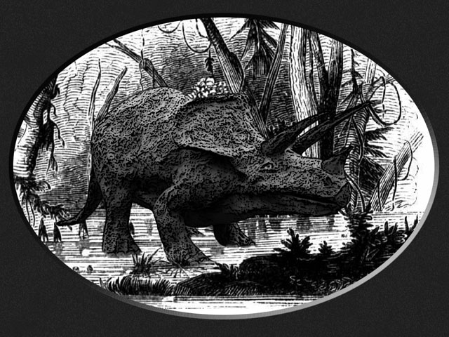 Dinosaur Engraving