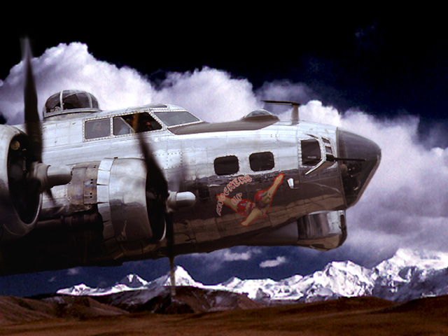 B-17 with logo