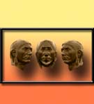 Three Bust Display